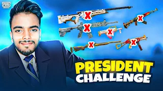 President Challenge in Conqueror Lobby ( No Weapon ) PUBG MOBILE