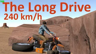 The Long Drive 240 km/h with motorcycle. 240 km/h на мотоцикле в камень.