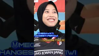 Set 3 _ ⓂMEGAWATI  PERTIWI || Laga ke 7 lawan Hyundai Hillstate  Liga KOREA