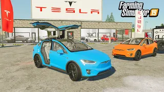 PURCHASING MODEL X TESLA'S FOR OUR STORE! ($80,000 PRICE) | FARMING SIMULATOR 2019