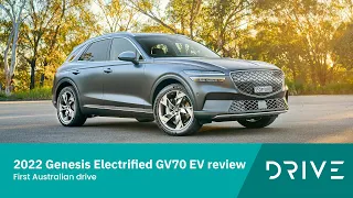 2022 Genesis GV70 Electric review | Electrified GV70 EV Australian first drive | Drive.com.au