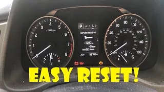 2018 Hyundai Elantra Reset Service Required Light