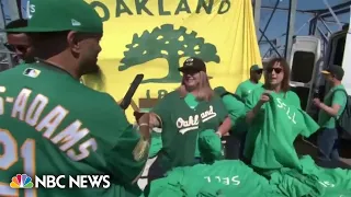 Oakland A’s fans stage ‘reverse boycott’ to protest team’s planned move to Las Vegas