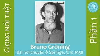 Bài nói chuyện của Bruno Gröning ở Springe ngày 3 tháng 10 năm 1958 – Phần 1
