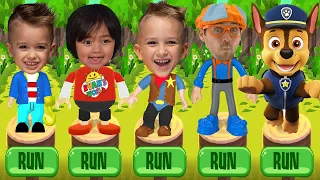 Tag with Kaji Ryan vs Vlad and Niki vs Blippi Run vs PAW Patrol Chase - Run Gameplay