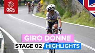 Race For Pink Erupts On Final Climb! | Giro Donne 2023 Highlights - Stage 2