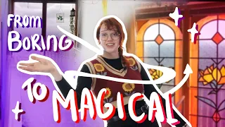 DIY magical window design // stained glass windows on a low budget //