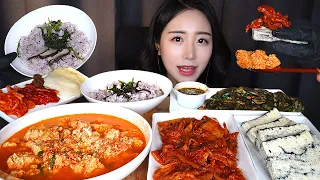 입맛없을 땐 한식이 국룰🥘 순두부찌개 제육볶음 리얼사운드 먹방 ASMR MUKBANGㅣSpicy Tofu Stew Stir Fried Pork