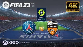 FIFA 23 - PSG vs Lorient | Ligue One | Next Gen XBOX SERIES X [4K 60FPS]