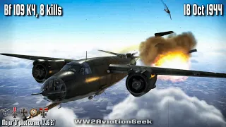 Bf 109 K4: 8 kills, Bomber Intercept over Oss | Ace in a day | Cinematic WW2 Air Combat Flight Sim