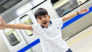 Metro Train me popat ho gya 😂 | First ride in Metro |  Yaatri