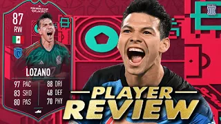 87 FIFA WC PATH TO GLORY HIRVING LOZANO PLAYER REVIEW! META - FIFA 23 ULTIMATE TEAM