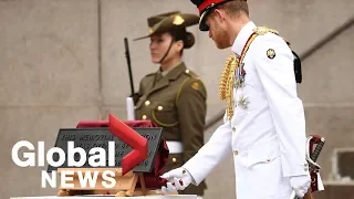 Prince Harry, Meghan Markle unveil plaque at ANZAC Memorial in Australia