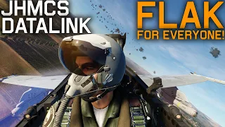 DCS F/A-18C Hornet JHMCS Datalink & Flak For Everyone, Finally!