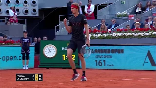 Alexander Zverev defeats Thiem to win first Madrid title | Mutua Madrid Open 2018 Final Highlights