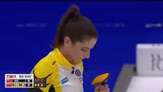 #scotties2018 [1v2-8E] Einarson (WC) vs Jones (MB): The Curved Landing Strip