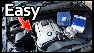 BMW N52 Waterpump & Thermostat Replacement *THE EASY WAY*