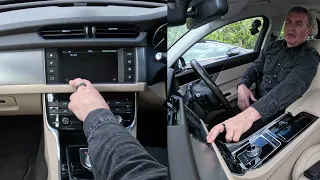 How to set the sat nav system in a 2016 Jaguar XF