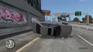 GTA 4 BMW E38 Crash