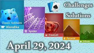 Microsoft Solitaire Collection: April 29, 2024