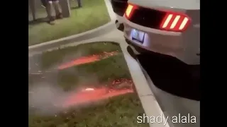 Ford mustang fire exhaust