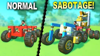 SABOTAGE RACE!  Every Round We Sabotage Each Other's Vehicles!