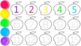 Counting Numbers | write and read numbers | 123 learning for kids | 1-15 | 123 counting #kids