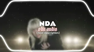 NDA // EDIT AUDIO