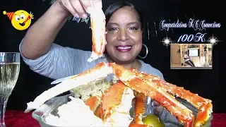 #parisart88 #목방 #mukbang SWEET KING CRAB LEGS |KC CONNECTION 100K CELEBRATION