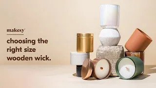 how to find the right size wooden wick 🔥