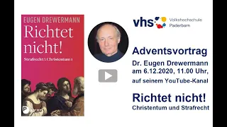 Drewermann Adventsvortrag 2020 - Volkshochschule Paderborn