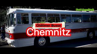 Oldtimer Bus Parade Chemnitz  Ikarus,Büssing, Ifa und co.