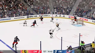 NHL 23 - Chicago Blackhawks vs Columbus Blue Jackets - Gameplay (PS5 UHD) [4K60FPS]