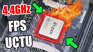 DÜNYA'DA İLK! Ryzen 5 1600 AF 4.4GHz Yapıp Oyun Performansını Uçuruyorum! CANLI TEST