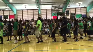 Kaimuki High School 2015 Homecoming Pep Rally: JV Football Boys performance