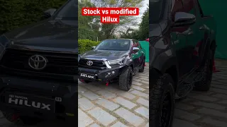 Stock VS Modified Toyota Hilux #toyota #offroad #hilux