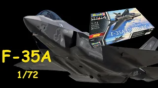 F-35A- американский истребитель пятого поколения. Обзор модели фирмы "Revell" в 1/72 масштабе.