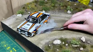 DIY DIORAMA RALLY with CAR Ford Escort 1:24