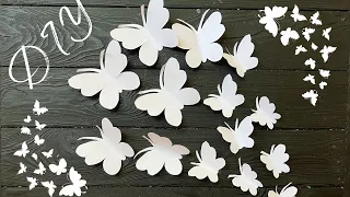 Paper Butterfly Paper Craft Бабочки из бумаги Декор Своими руками