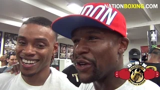 MAYWEATHER REFLECTS ON SPARRING ERROL SPENCE AND WANTS TO MAKE SPECE VS THURMAN