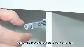 how to install rebound device (push open door)