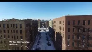 Blizzard Winter Storm Jonas - New York (Tormenta de Nieve) drone gopro