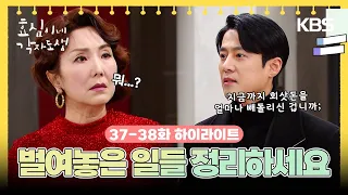 [37-38회 하이라이트] 지금 당장 벌여놓은 일들 정리하세요 [효심이네 각자도생] | KBS 방송