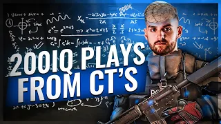 SMARTEST CS:GO PRO PLAYS FROM CT'S! (200IQ MOMENTS)