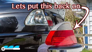 How to Prep & Glue Tail Light Cover  |  BMW E46 M3 2001  |  Jonathan Reinke