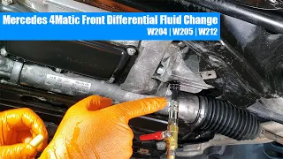 Mercedes 4Matic - Front Differential Fluid Change - W204/W205 (Easy Way)