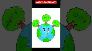 Earth Day Drawing / Earth Day Poster Drawing / World Earth Day Drawing / Save Earth Drawing