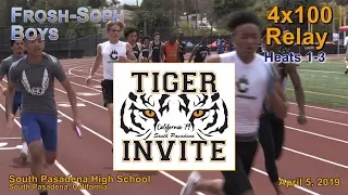 2019 TF - Tiger Invite - 4x100 (RS Boys, All Heats)