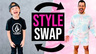 STYLE SWAP | Stella and Dad Swap Styles!!!