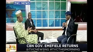 CBN Governor, Godwin Emefiele returns